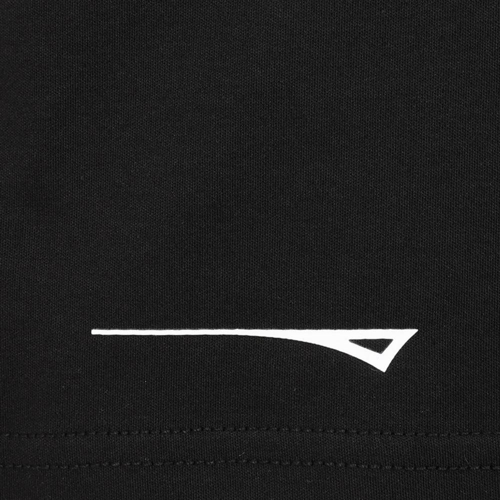 black shorts front badge